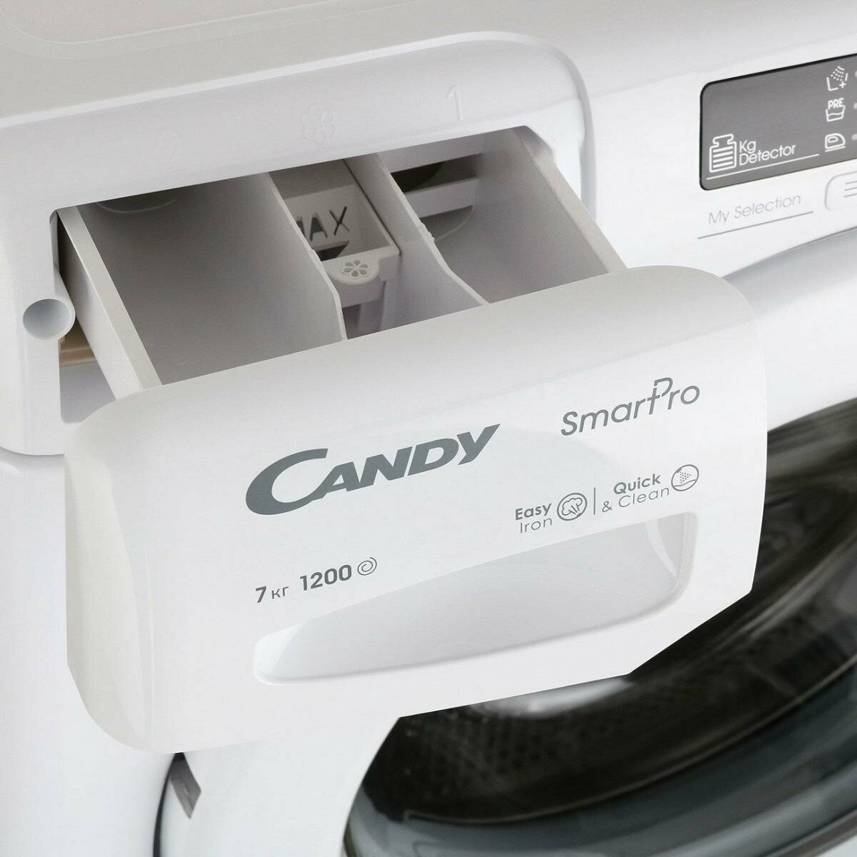 Стиральная машина Candy CSH41273DW, 7кг, 1200об/мин, управление со смартфона, цифровая индикация — фото 1
