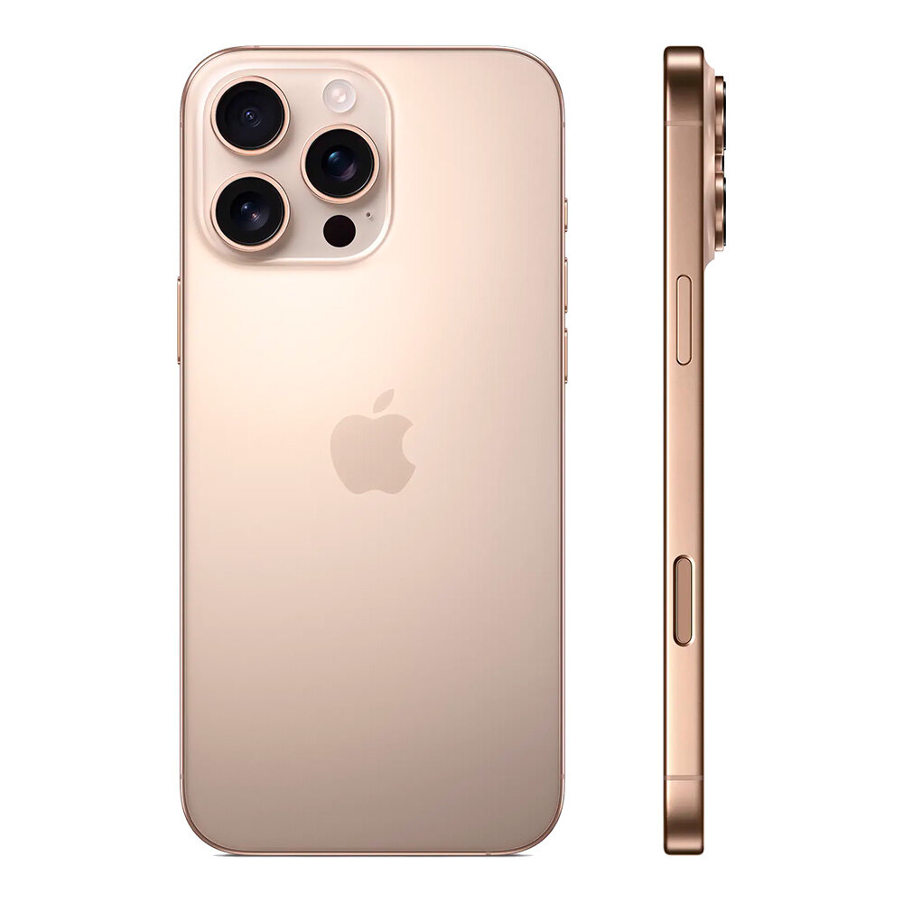 Смартфон Apple iPhone 16 Pro Max 256 ГБ (nanoSim+eSim), Desert Titanium