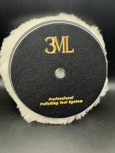 Изображение товара Полировальный круг 3ML натуральная шерсть WP белый (диаметр: посадочный 130 мм, рабочий 150 мм)