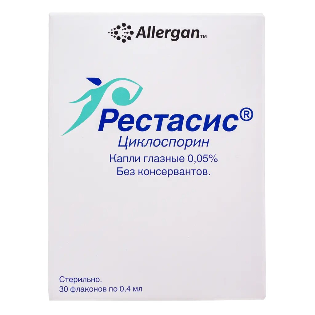 Рестасис капли глазные 0,05 % 30 шт
