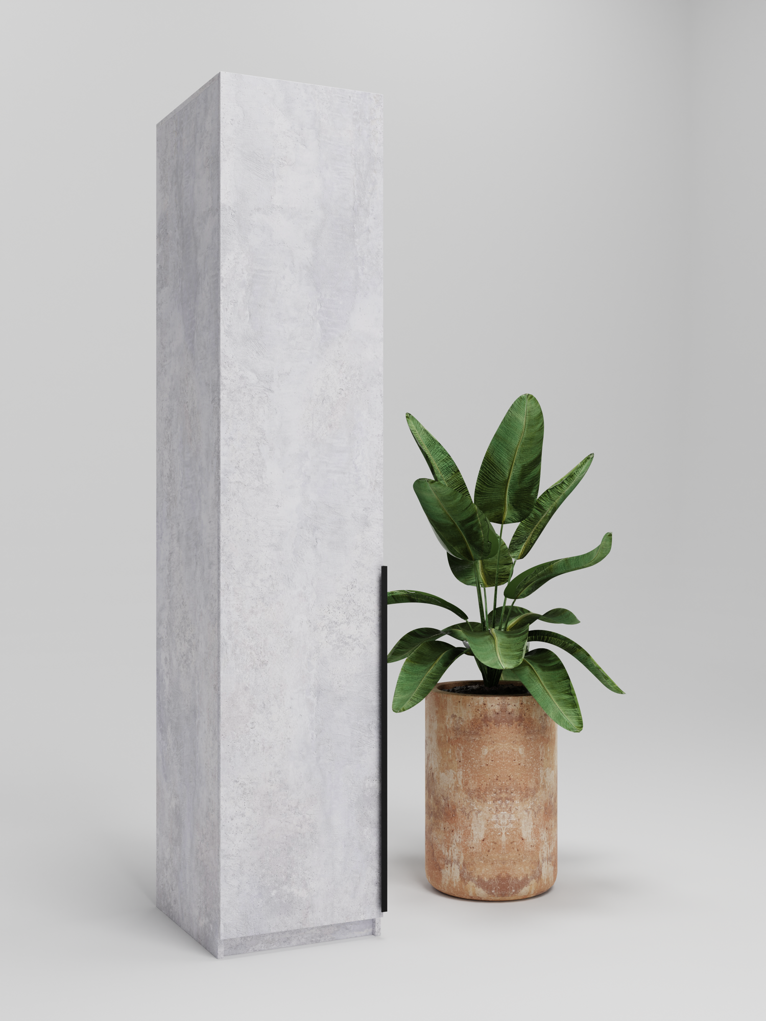 Пенал NORD Мебель  Норд   ЛДСП  скандинавский стиль  220x45x54 см