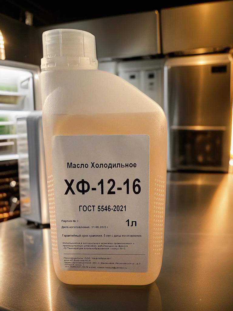 Масло Холодильное ХФ-12-16. 1 литр. + 100 грамм в подарок!