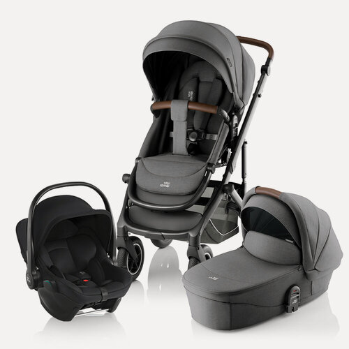 Изображение товара Детская коляска 3в1 Britax Römer Smile 5Z, цвет Mineral Grey / 2025 (Тёмно-серый)