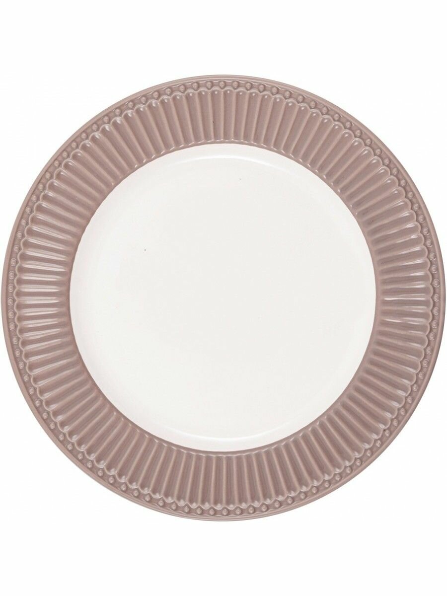 Блюдо Greengate Alice hazelnut brown, фарфор, 26 см.