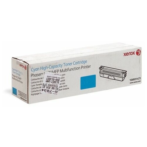 Картридж Xerox 106R01473, 2500 стр, голубой