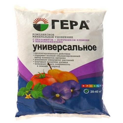 Удобрение Гера Универсальное, 0.9 л, 0.9 кг, 1 уп. удобрение для плодово ягодных культур для овощных культур organic