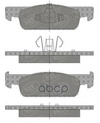 Колод. Торм. задн. Lada X-Ray/Renault Logan Ii 13-/Sandero Ii 13-/Smart Fortwo 15-/Forfour 14- SCT арт. sp663