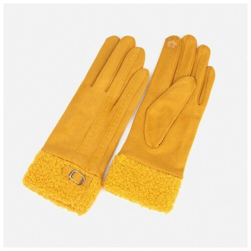 Перчатки Сима-ленд зимние, размер 5, желтый