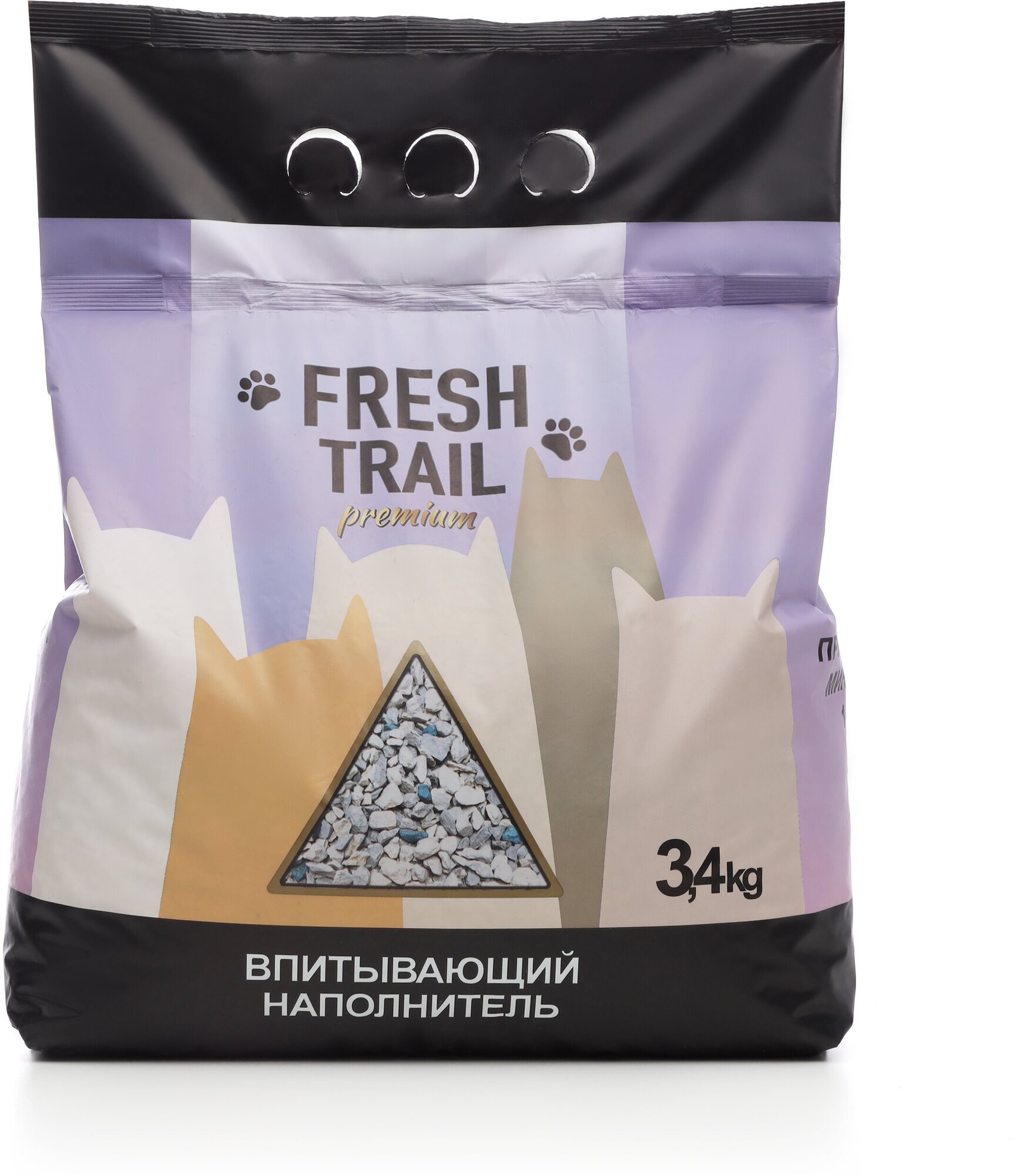 Минеральный впитывающий наполнитель FRESH TRAIL Премиум 3,4кг