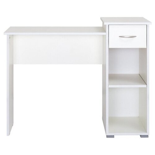 фото Стол письменный санди 12.30, размер ш 104.4 х г 41 х в 82.2 см, цвет белый ре шагрень mobi