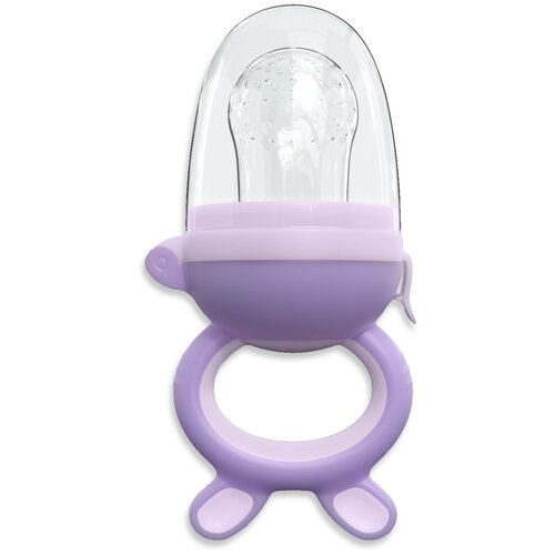 KUNDER Ниблер силиконовый с сеточкой для первого прикорма, с 6 месяцев, нюдово/фиолетовый