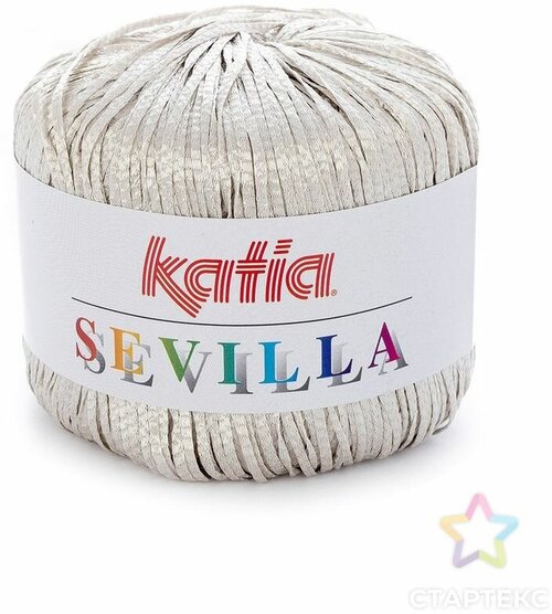 Пряжа Sevilla Katia(Севилла),50г/140м, 100% полиамид, цвет 001, белый, 1 моток.