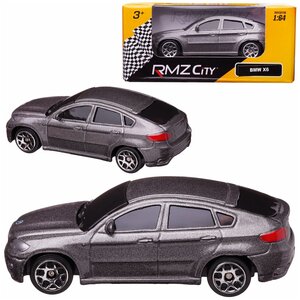 Машинка металлическая RMZ City 1:64 BMW X6, Цвет Серебристый - Uni-Fortune [344002S-SIL]