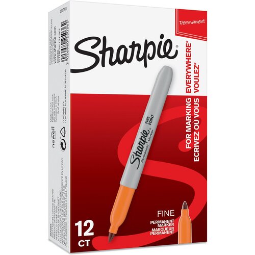 Маркер перманентный Paper Mate Fine 2025036 Sharpie оранжевый