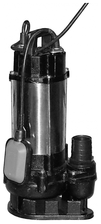 Фекальный насос Aquatechnica FEKAPUMP 1100G FS для грязной воды / 1100 Вт / 153 куб. час./ глубина 5м / напор 75м