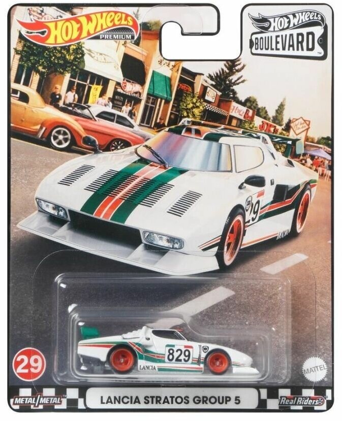 Машинка Hot Wheels премиальная "29" LANCIA STRATOS GROUP 5 / GJT68-GRM01