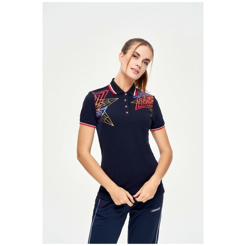 фото Рубашка поло женская (синий/синий) forward w13210g-nn231 3xs