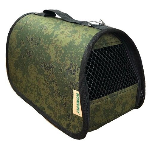 фото Сумка-переноска для собак homepet №4 48х31х28 см пиксели