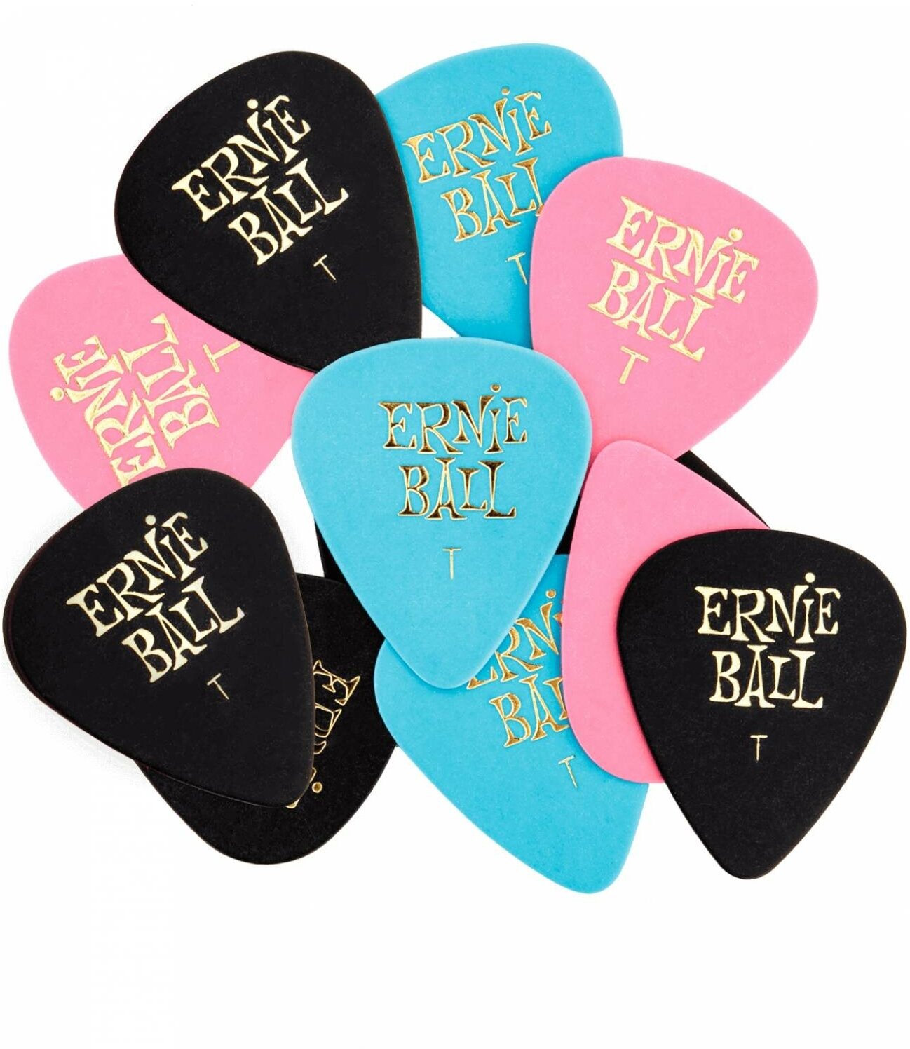 Ernie Ball 9170 Thin Assorted Color Cellulose комплект медиаторов, 0,46 мм, 24 шт