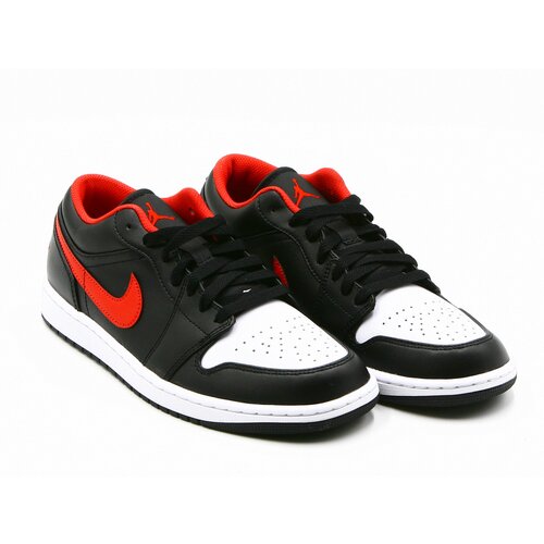 Кроссовки NIKE Air Jordan Air Jordan 1 Low, демисезон/лето, повседневные, натуральная кожа, полнота D, нескользящая подошва, низкие, перфорированные, размер 10US, мультиколор