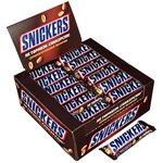 Шоколадный батончик Snickers / Сникерс (50,5г*48шт) - изображение