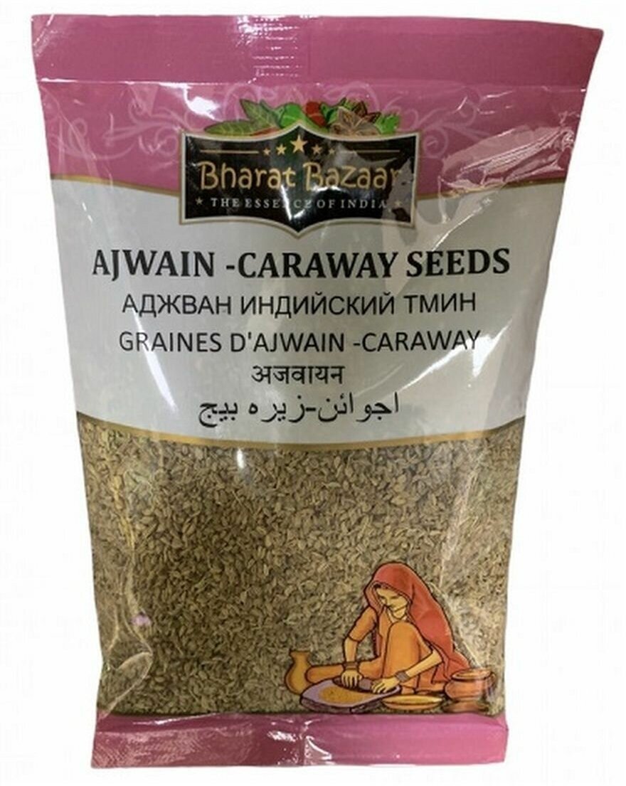 Аджван семена (индийский тмин) Ajwain-Caraway Seeds Bharat Bazaar 100 гр.