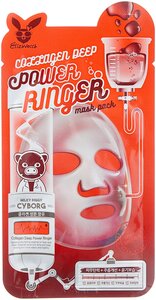 Elizavecca Омолаживающая тканевая маска с коллагеном Collagen Deep Power Ringer Mask Pack, 23 г, 23 мл