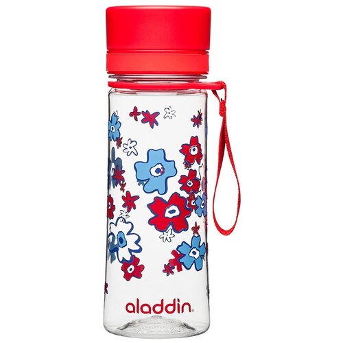 фото Бутылка для воды, aladdin, aveo, 0,35л, с красным узором