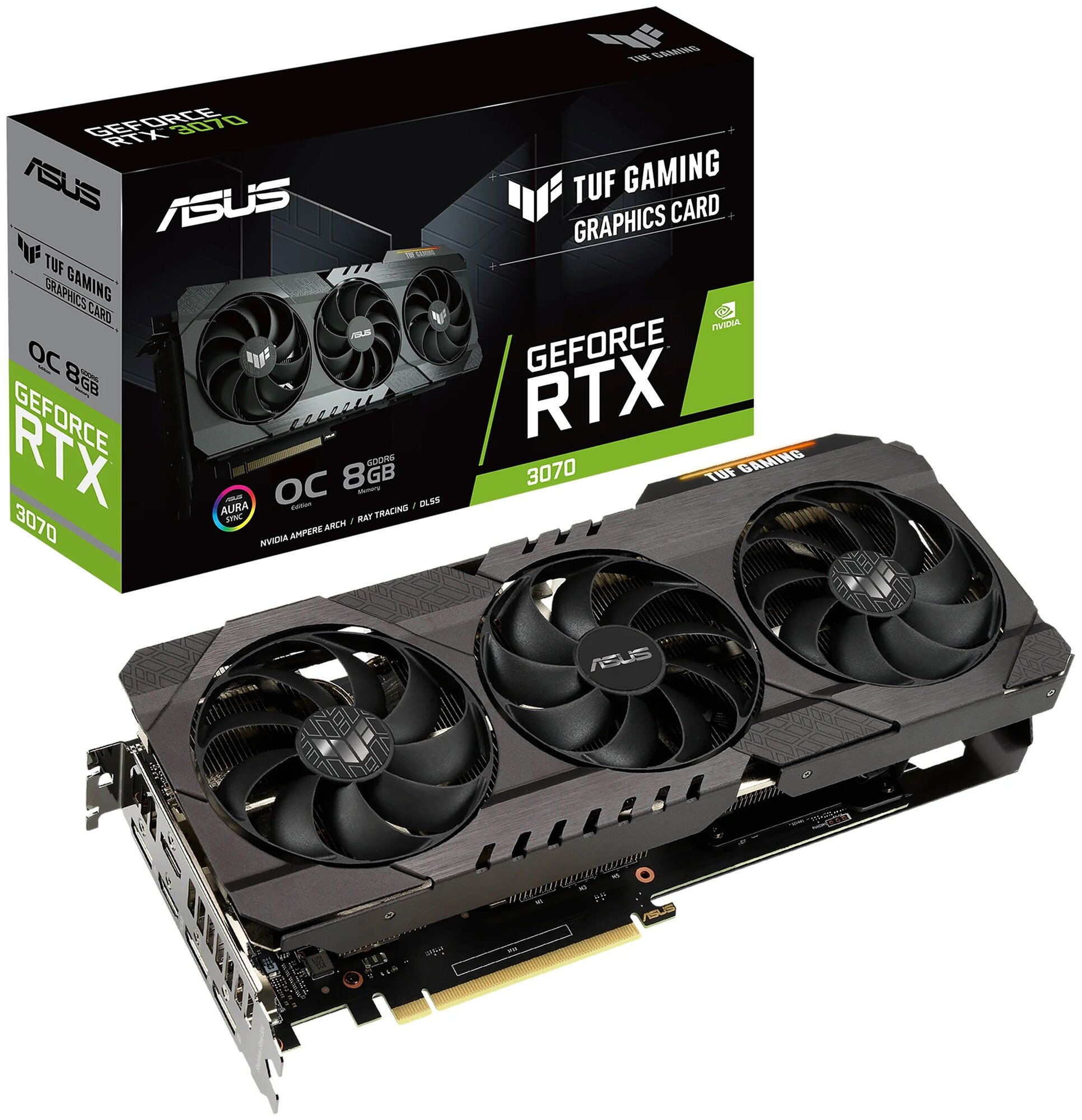 Купить Видеокарта ASUS TUF Gaming GeForce RTX 3070 OC 8GB (TUF-RTX3070 ...