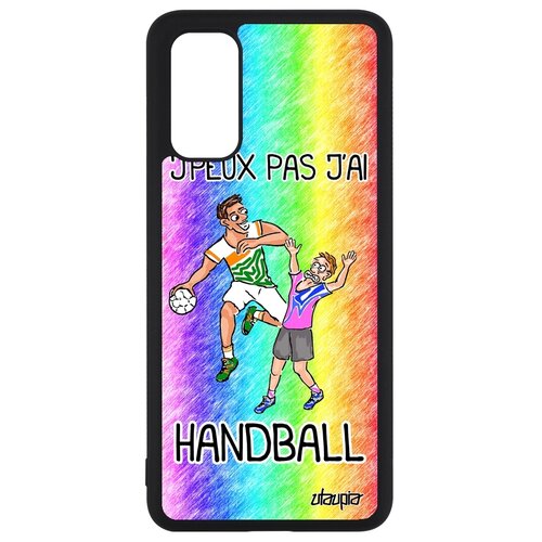 фото Чехол на мобильный galaxy s20, s20 5g, "не могу - у меня гандбол!" хэндбол карикатура utaupia