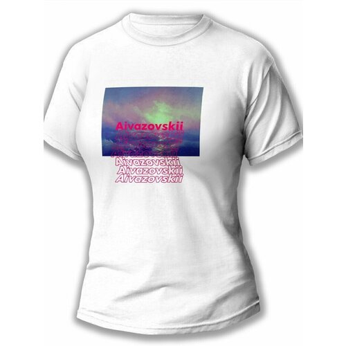 фото Футболка будь на стиле, футер, размер xs, белый