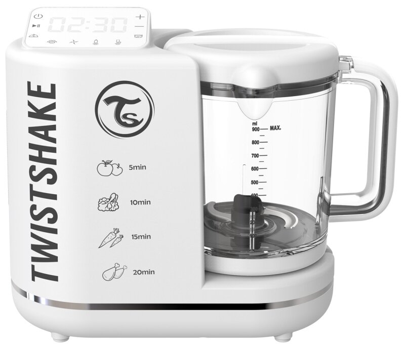 Комбайн 6 в 1 для приготовления детского питания Twistshake (Food Processor). Белый. Арт. 78524