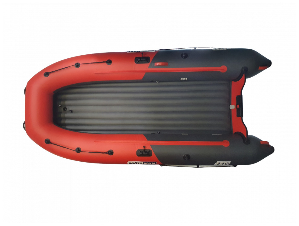Надувная лодка BoatsMan BT320A SPORT графитово-красный