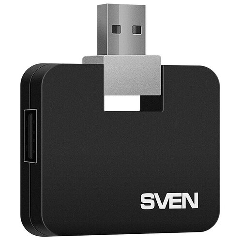 USB-концентратор SVEN HB-677, разъемов: 4, черный usb концентратор sven hb 401 black