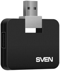 USB-концентратор SVEN HB-677, разъемов: 4, черный