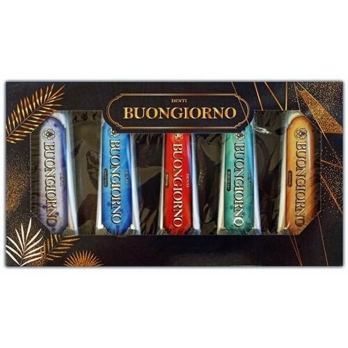 BUONGIORNO Премиальная зубная паста Набор вкусовGift Set (5 видов по*30g)