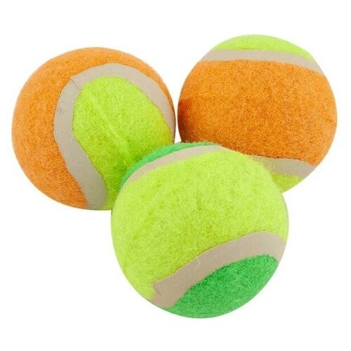 Мяч теннисный TIGER цветной 3шт. (пакет с подвесом) мяч теннисный tiger цветной 3шт пакет с подвесом