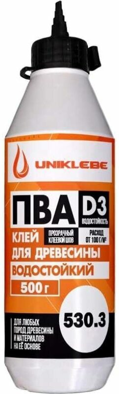 Uniklebe 530.3 Клей ПВА D3 профессиональный водостойкий
