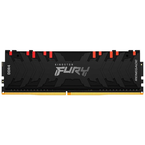 Память DDR4 8Gb 3200MHz Kingston KF432C16RBA/8 Fury Renegade RGB RTL Gaming PC4-25600 CL16 DIMM 288-pin 1.35В single rank с радиатором память ddr4 2x64gb 3200mhz kingston kf432c16bb2ak2 64 fury beast rgb rtl pc4 25600 cl16 dimm 288 pin 1 35в dual rank ret