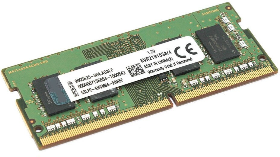 Оперативная память для ноутбука SODIMM DDR4 4Gb HiperX by Kingston KVR21S15S8/4 2133MHz (PC4-17000) CL15, 260-Pin, 1.2V, RTL