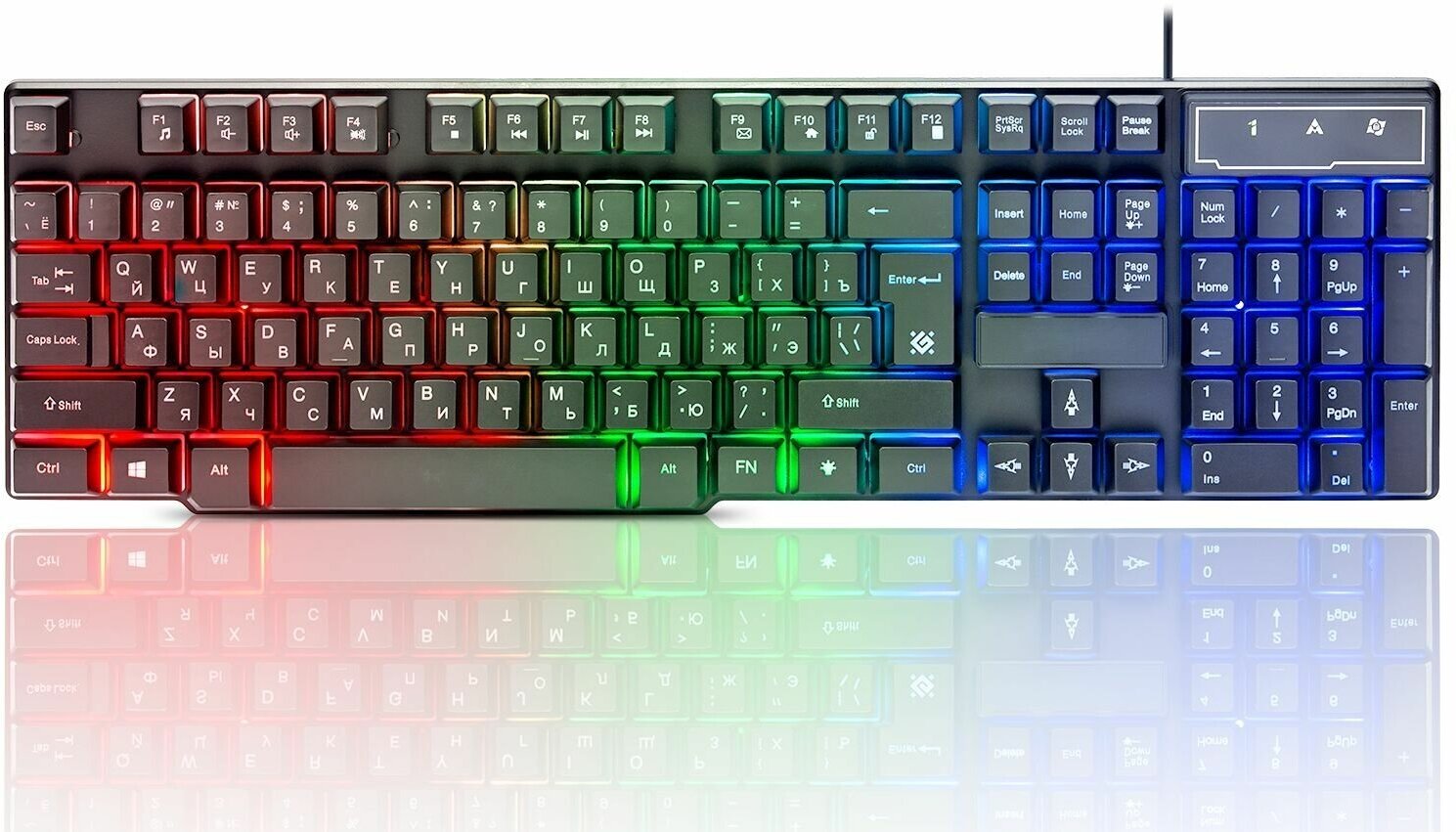 Игровая клавиатура Defender RU, RGB подсветка, 19 Anti-Ghost