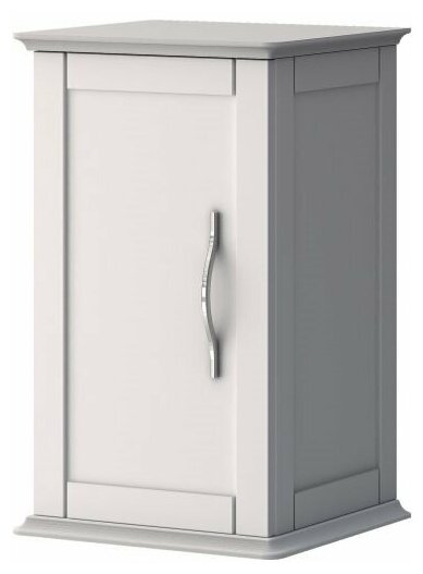 фото Шкафчик Cezares TIFFANY 54960 подвесной с одной распашной дверцей, реверсивный Bianco opaco (34x32x59)