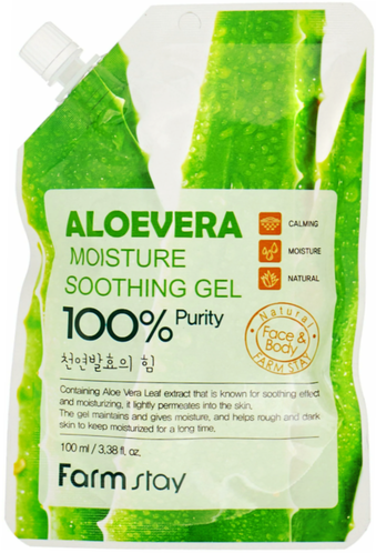 FarmStay Гель смягчающий с экстрактом алоэ - Aloe vera moisture soothing gel, 100мл