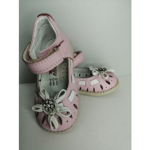 Туфли Happy Walk, натуральная кожа, ортопедические, размер 21, розовый