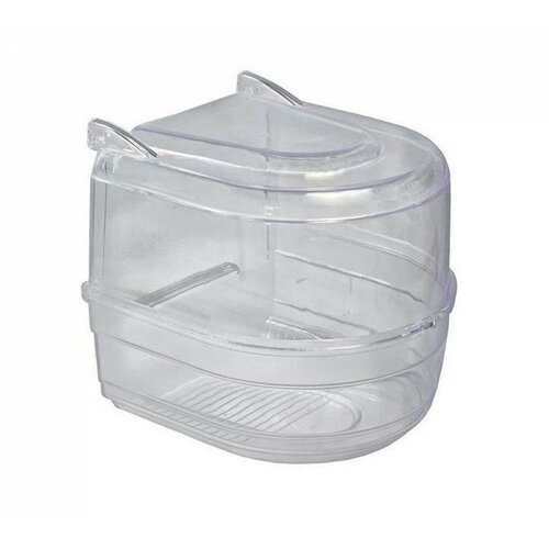 Купалка для птиц внешняя, полупрозрачная, 13х14х13см