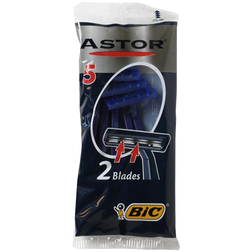 Одноразовый бритвенный станок BIC Astor, 5 шт.