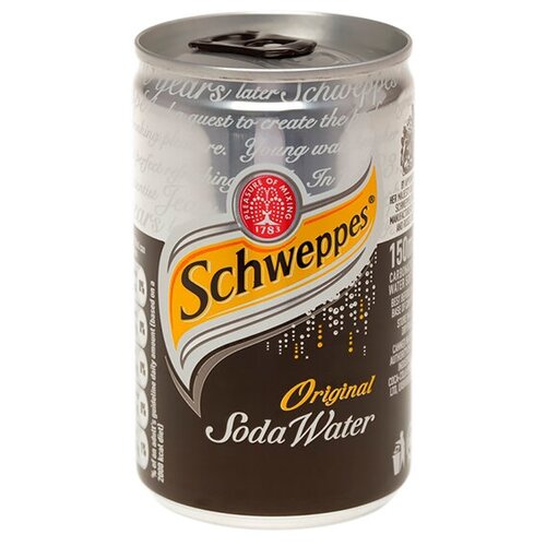 Газированный напиток Schweppes Soda Water, 0.15 л, металлическая банка