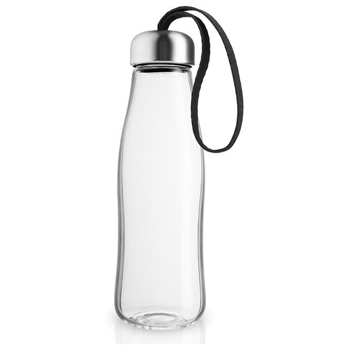 фото Бутылка для воды eva solo со шнурком 0.5 стекло black