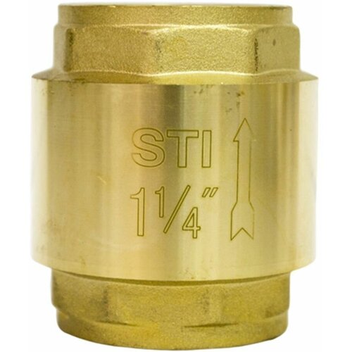 Клапан для воды, 1 1/4 (32 мм), латунь, обратный, шток пвх, STI