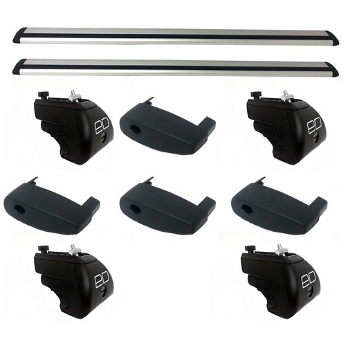 фото Комплект дуг и опор евродеталь на рейлинги для audi 100 (1981-1983/1992-1994), крыло, 1.25 м серый